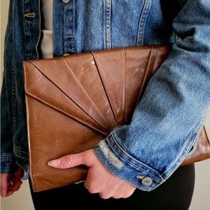 Brown Vintage Clutch Bag